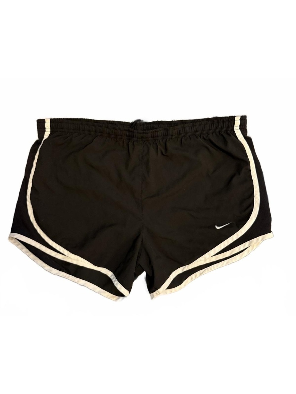 Nike Women's Black Running Shorts with White Trim Size Small